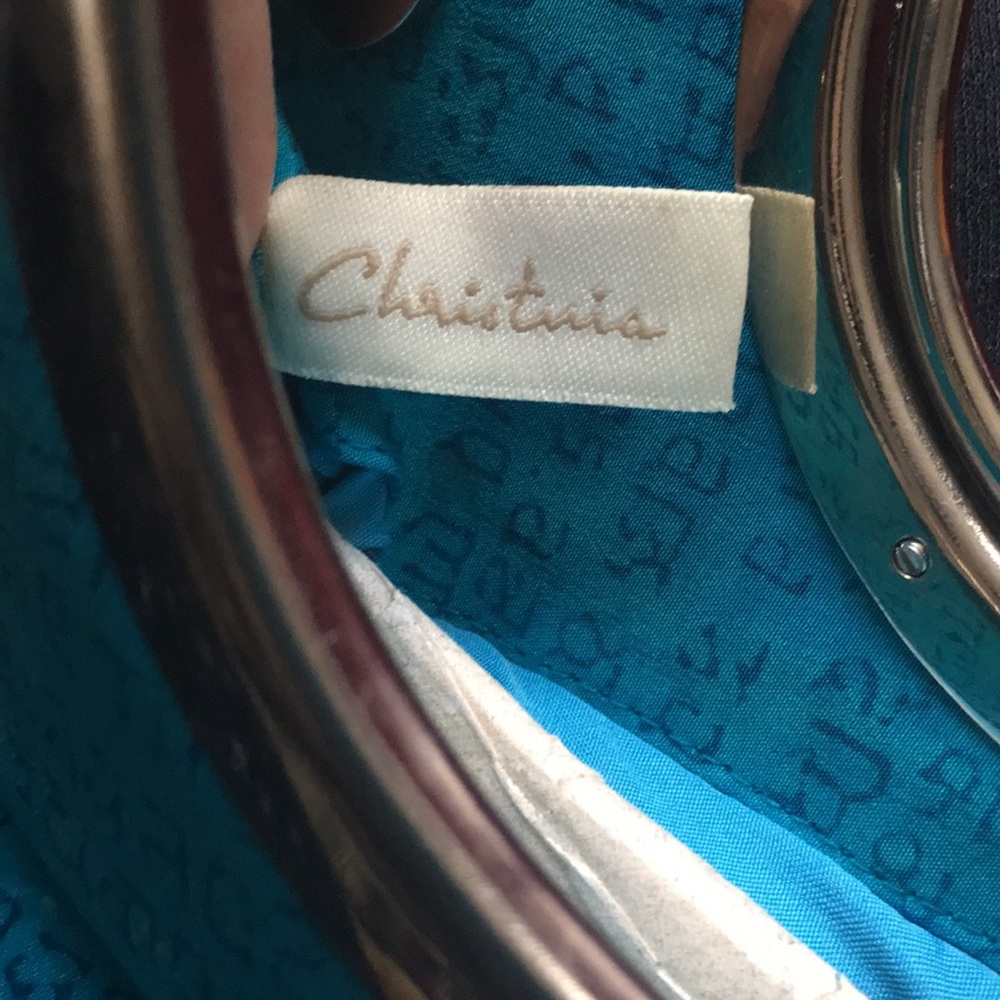 Blue Clutch W/ Hindi Print View 5